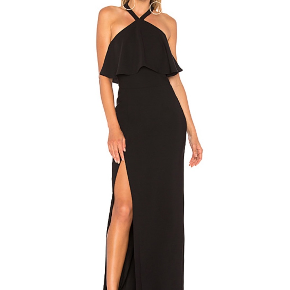 black Amanda Uprichard gown